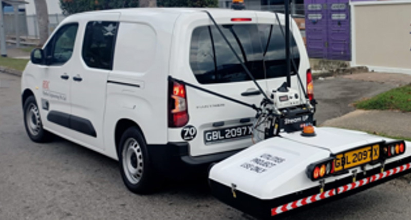 Stream UP, an easy way to capture underground utilities on extensive areas